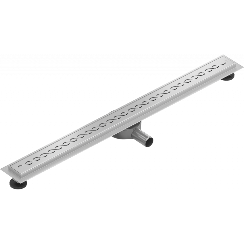 Mexen Flat 360° M18 caniveau linéaire pivotant 80 cm, inox - 1023080-40