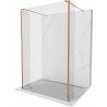 Mexen Kioto freestanding shower wall 90 x 30 x 30 cm, transparent, rose gold - 800-090-030-222-60-00-030