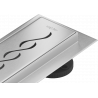 Mexen Flat 360° M18 draaibare goot 80 cm, inox - 1023080-40