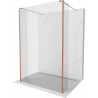 Mexen Kioto ścianka prysznicowa wolnostojąca 155 x 30 x 30 cm, transparent, różowe złoto - 800-155-030-222-60-00-030