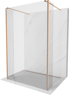 Mexen Kioto samostoječa pršna stena 110 x 30 x 30 cm, prosojna, brušena medenina - 800-110-030-222-65-00-030