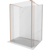 Mexen Kioto paroi de douche autoportante 170 x 30 x 30 cm, transparent, cuivre brossé - 800-170-030-222-65-00-030
