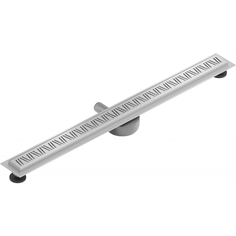 Mexen Flat 360° M22 caniveau linéaire pivotant 80 cm, inox - 1029080-40