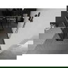 Mexen Kioto vrijstaande douchewand 120 x 30 x 30 cm, zwart frame, geborsteld grijs - 800-120-030-222-66-70-030