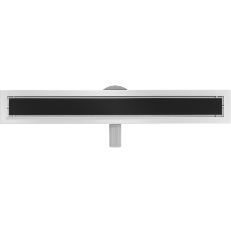 Mexen Flat 360° MGB pöörlev jooneline äravool 60 cm, must klaas - 1026060-40