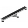 Mexen Flat 360° MGB 60 cm Rotatable Linear Drain, Black Glass - 1026060-40