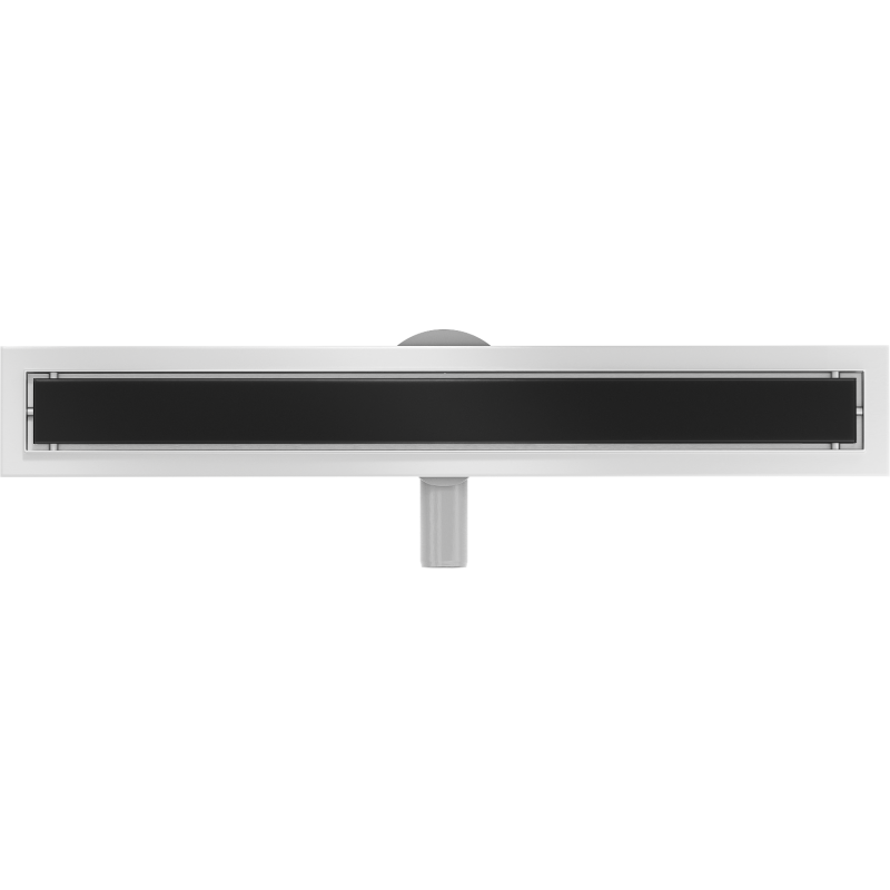 Mexen Flat 360° MGB desagüe lineal giratorio 70 cm, vidrio negro - 1026070-40