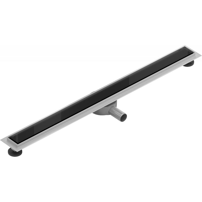 Mexen Flat 360° MGB odpływ liniowy obrotowy 80 cm, czarne szkło - 1026080-40