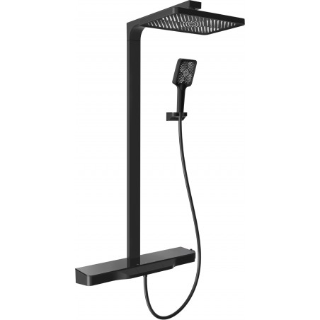 Mexen Zoom set doccia esterno con soffione e miscelatore, nero - 78101-70