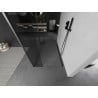 Mexen Kioto paroi de douche indépendante 105 x 30 x 30 cm, transparent, gun metal - 800-105-030-222-95-00-030