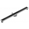 Mexen Flat 360° MGB Drehbarer Linearablauf 90 cm, schwarzes Glas - 1026090-40