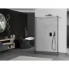 Mexen Kioto freestanding shower wall 145 x 30 x 30 cm, transparent, gun metal - 800-145-030-222-95-00-030