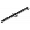 Mexen Flat 360° MGB drain linéaire pivotant 100 cm, verre noir - 1026100-40