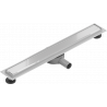 Mexen Flat 360° MGW draaibare lijnafvoer 50 cm, wit glas - 1027050-40