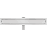 Mexen Flat 360° MGW 50 cm rotary linear drain, white glass - 1027050-40