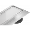 Mexen Flat 360° MGW drain de sol linéaire pivotant 70 cm, verre blanc - 1027070-40