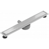 Mexen Flat 360° MGW Rotating Linear Drain 70 cm, White Glass - 1027070-40