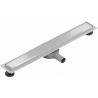 Mexen Flat 360° MGW Rotating Linear Drain 70 cm, White Glass - 1027070-40