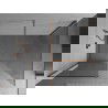 Mexen Kioto Walk-in-Duschwand 70 x 70 cm, transparent, gebürstetes Kupfer - 800-070-202-65-00-070