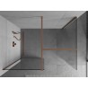 Mexen Kioto dušisein Walk-in 85 x 80 cm, läbipaistev, harjatud vask - 800-085-202-65-00-080