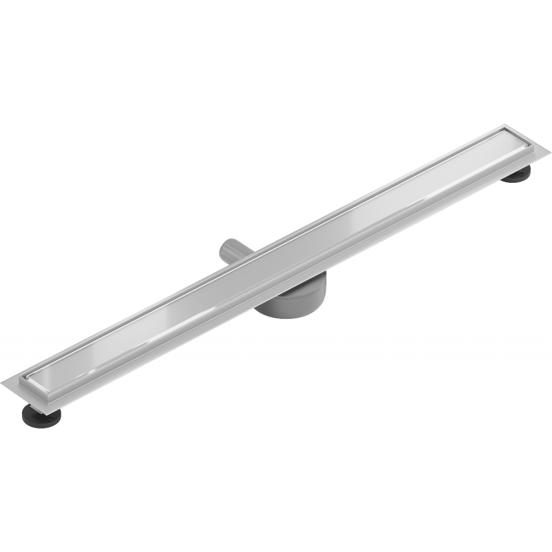 Mexen Flat 360° MGW roterande linjär avlopp 100 cm, vitt glas - 1027100-40