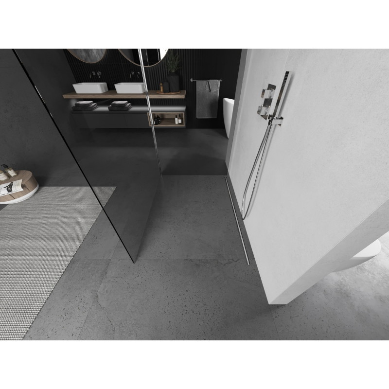Mexen Kioto dušisein Walk-in 90 x 75 cm, läbipaistev, kroom - 800-090-212-01-00-075