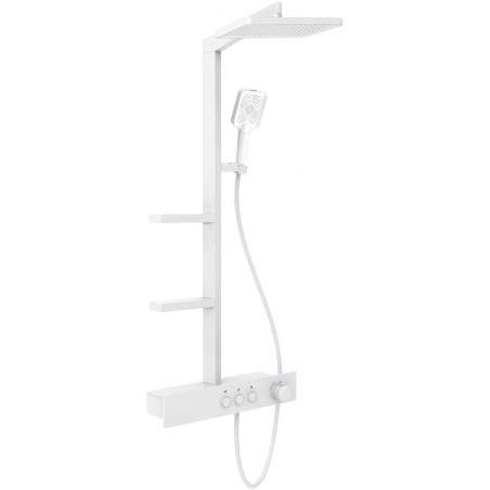 Mexen Saxx opbouw douche set met regendouche en kraan, wit - 78102-20