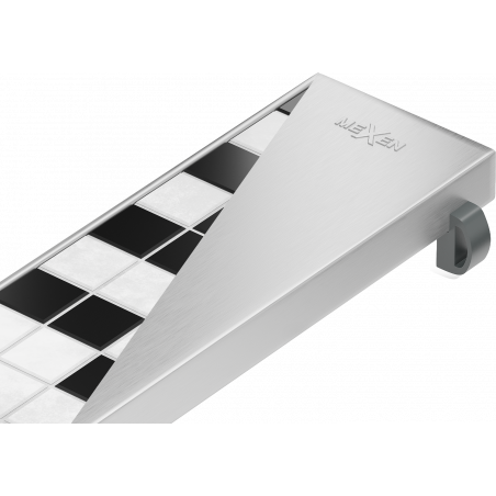 Mexen Flat M13 2-in-1 Cover for Linear Drain 50 cm, Inox - 1019050