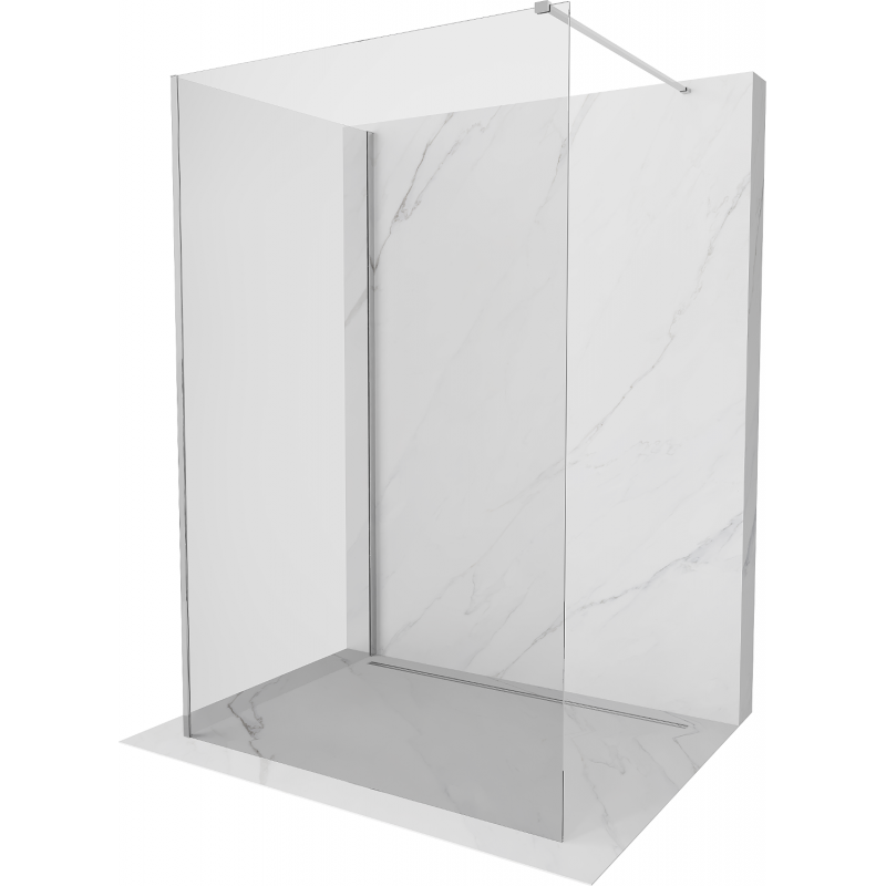 Mexen Kioto paroi de douche Walk-in 120 x 115 cm, transparent, chrome - 800-120-212-01-00-115