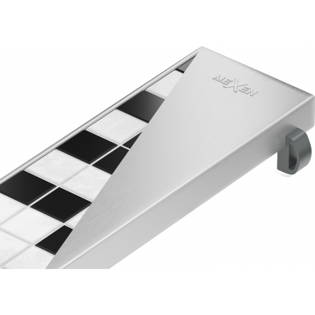 Mexen Flat M13 maskeringspanel 2-i-1 för linjeavlopp 80 cm, inox - 1019080