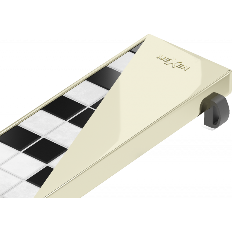 Mexen Flat M13 2-in-1 vāka maska lineāram notekam 90 cm, zelta - 1519090