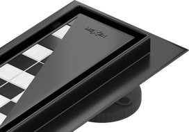 Mexen Flat M13 évacuation linéaire 2 en 1 de 50 cm, noir - 1710050-15