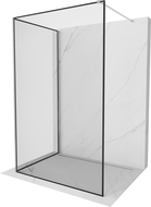 Mexen Kioto tuš stena Walk-in 130 x 120 cm, črn okvir, krom - 800-130-212-01-70-120