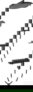 Mexen Dizzy exposed shower set with rain shower head and mixer, black - 78104-70