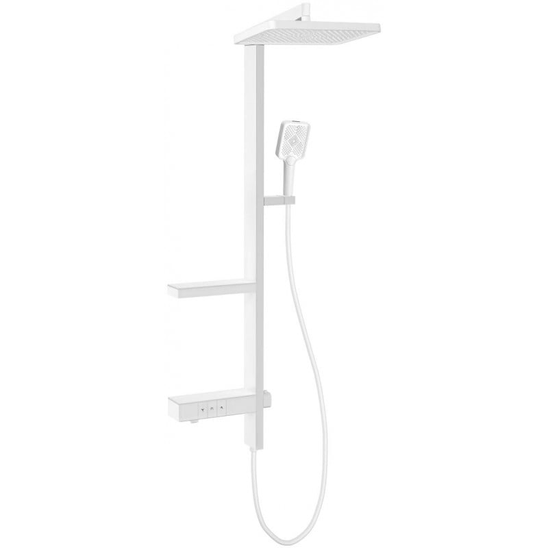 Mexen Roar Aufputz-Duschset mit Regenbrause und Armatur, weiß - 78105-20
