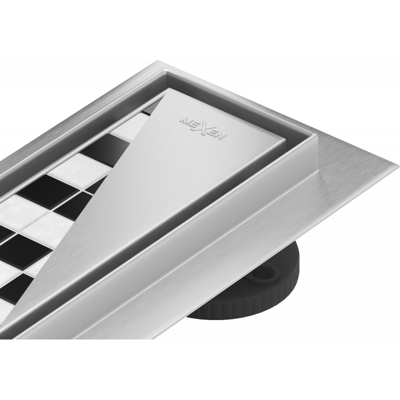 Mexen Flat 360° M13 2-in-1 rotējošā lineārā noteka 100 cm, nerūsējošais tērauds - 1010100-40