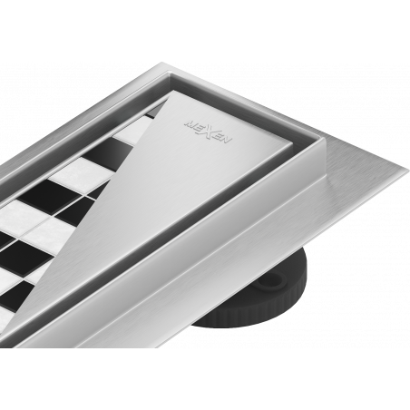 Mexen Flat 360° M13 2-in-1 rotējošā lineārā noteka 100 cm, nerūsējošais tērauds - 1010100-40