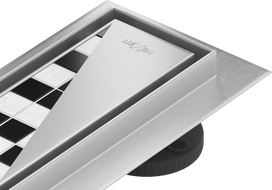 Mexen Flat 360° M13 escoamento linear rotativo 2em1 50 cm, inox - 1010050-40