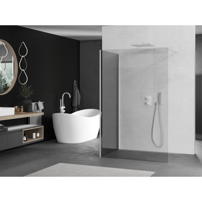 Mexen Kioto dušisein Walk-in 100 x 100 cm, läbipaistev, valge - 800-100-212-20-00-100