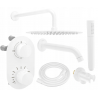 Mexen Kai DR70 ensemble bain-douche encastré avec pomme de douche 30 cm, blanc - 77602DR70301-20