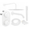 Mexen Kai DR70 recessed bath-shower set with 30 cm rain shower, white - 77602DR70301-20