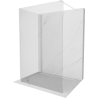 Mexen Kioto paroi de douche Walk-in 110 x 105 cm, transparent, blanc - 800-110-212-20-00-105