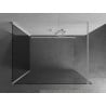Mexen Kioto parede de duche Walk-in 125 x 110 cm, transparente, branca - 800-125-212-20-00-110