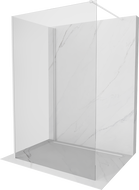 Mexen Kioto Duschwand Walk-in 140 x 110 cm, transparent, weiß - 800-140-212-20-00-110