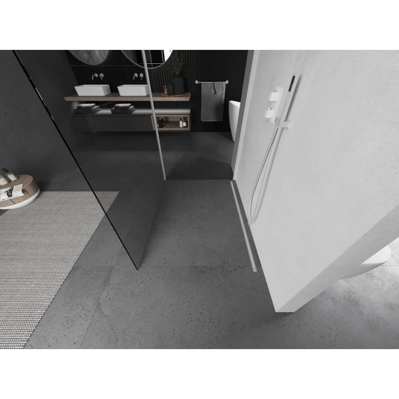 Mexen Kioto dušisein Walk-in 115 x 90 cm, läbipaistev, valge - 800-115-212-20-00-090