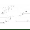Mexen Kai DR70 inbouw bad-douche set met 30 cm regendouche, grafiet - 77602DR70301-66