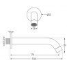 Mexen Kai DR70 inbouw bad-douche set met 30 cm regendouche, grafiet - 77602DR70301-66