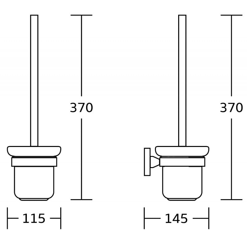 Mexen Rufo Toilettenbürste, gold - 7050950-50