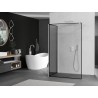 Mexen Kioto dušisein Walk-in 130 x 120 cm, must raam, valge - 800-130-212-20-70-120