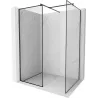 Mexen Kioto walk-in shower screen 150 x 120 cm, black frame, black - 800-150-202-70-70-120